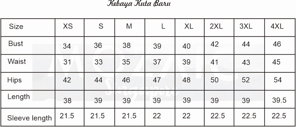Kebaya Kota Baru