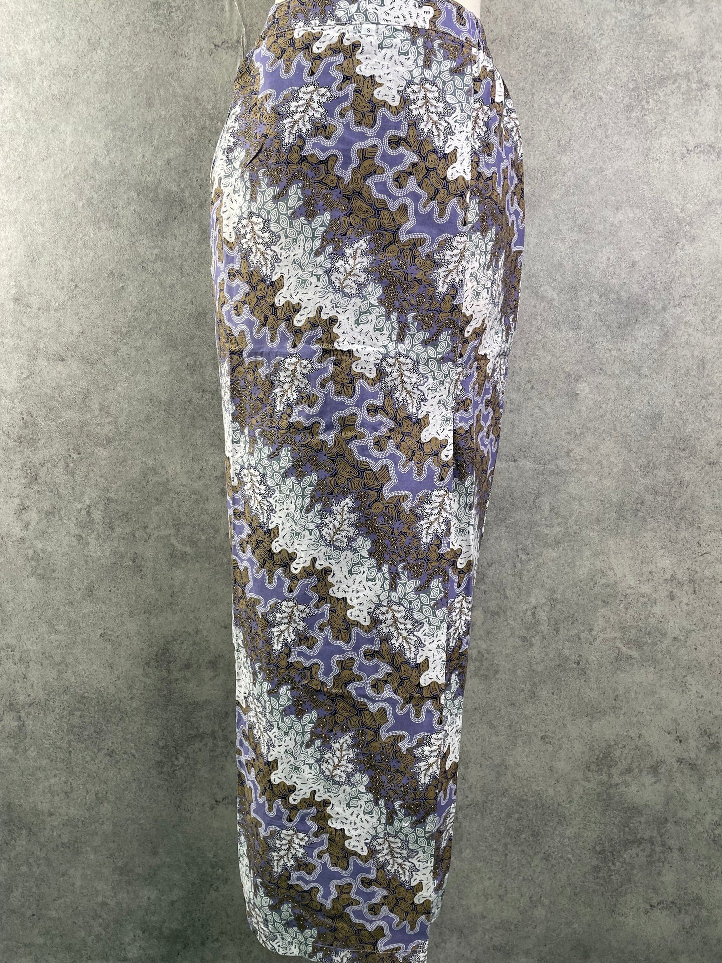 Cotton Overlap Sarong Skirt
