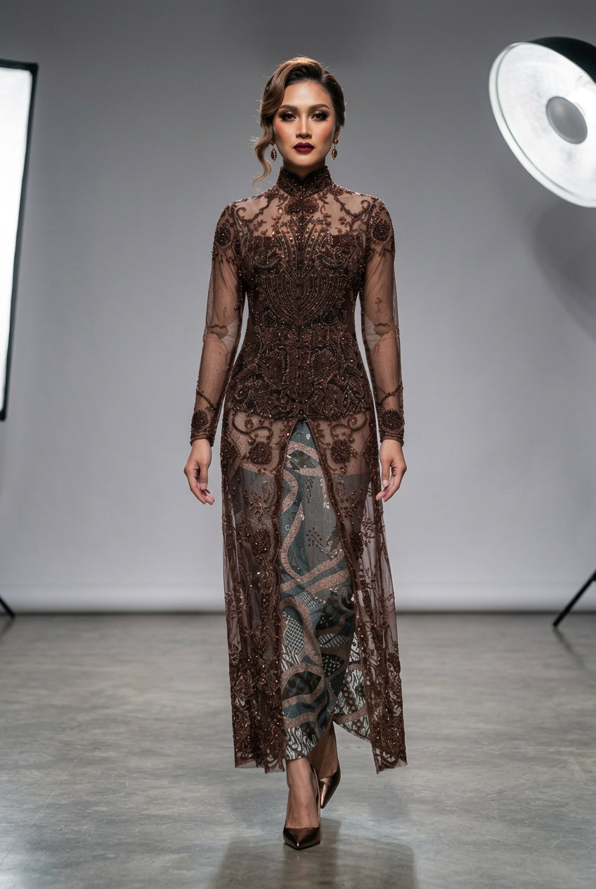 Kebaya Maha Dewi Mandarin Collar