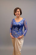 Top lace Sabrina 2 tone