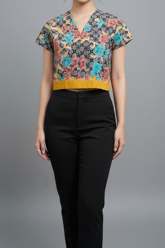 Batik Crop Top