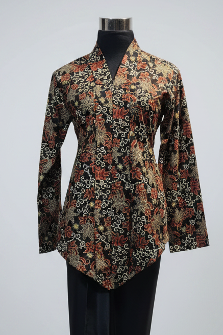 Kebaya Kamila Set  (Satin Wrap Skirt)