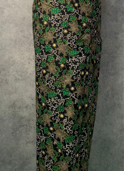 Cotton Overlap Sarong Skirt