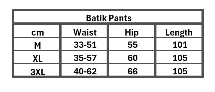 Unisex Batik Pants