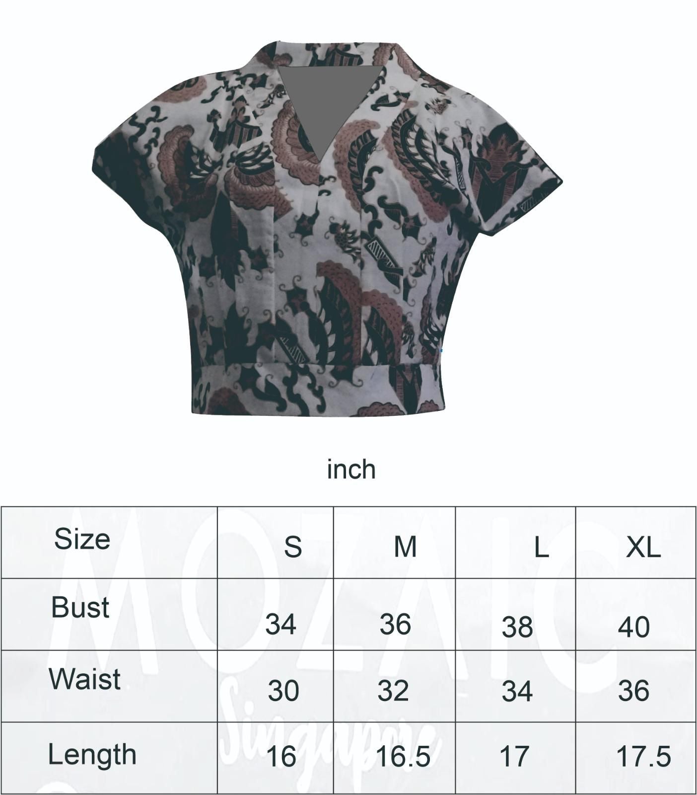 Batik Crop Top