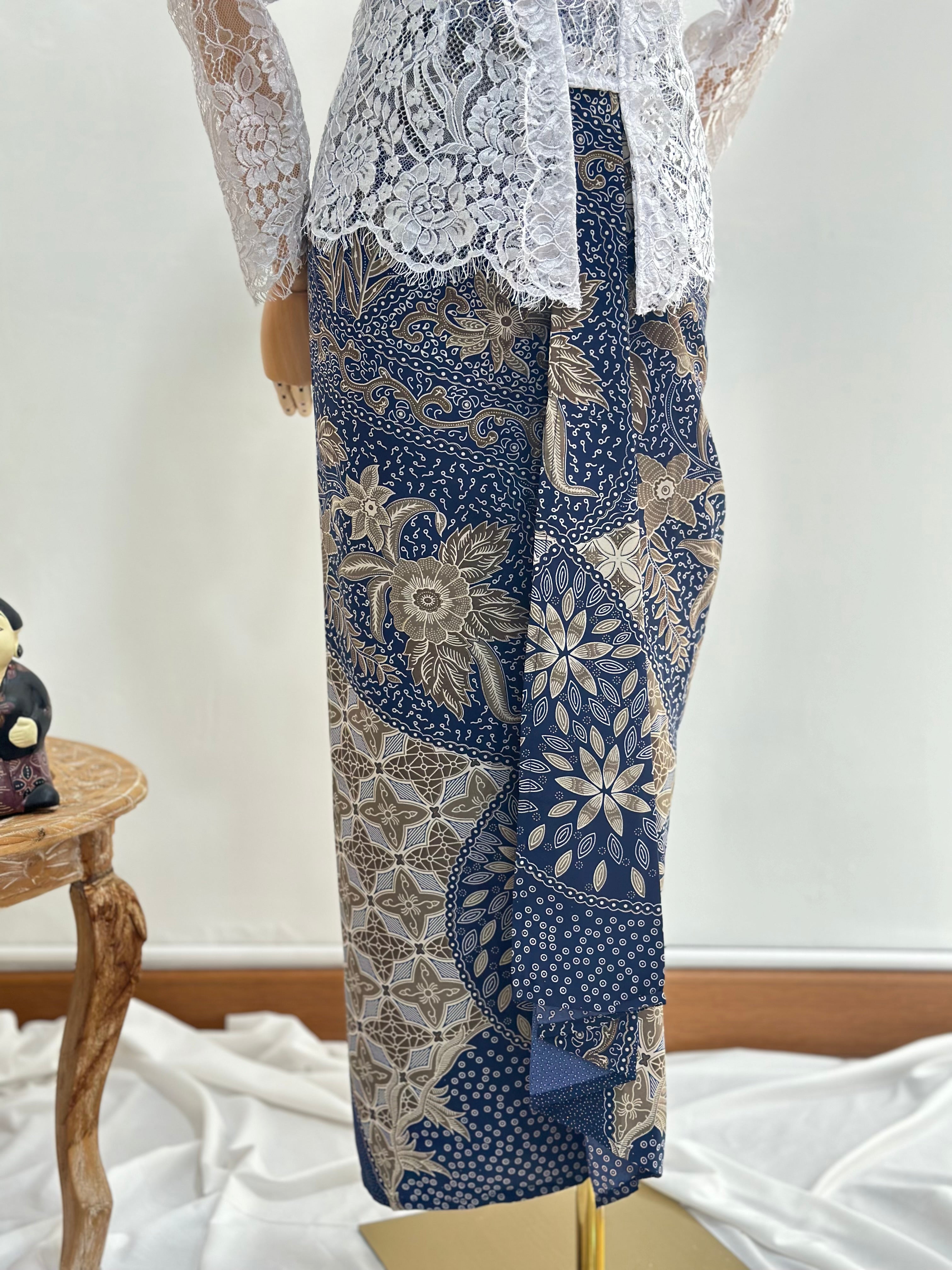 Drapery batik Skirt [Instant Wrap Skirt]
