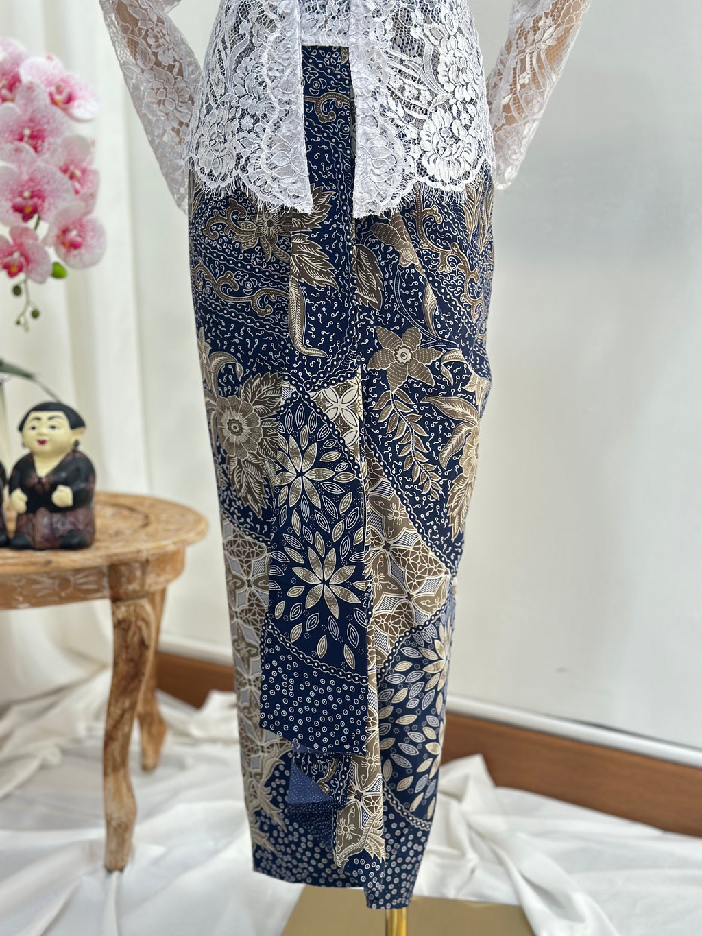 Drapery batik Skirt [Instant Wrap Skirt]