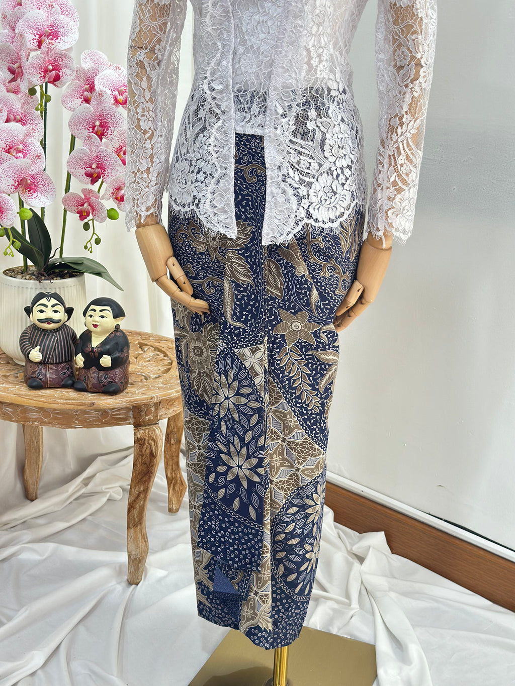 Drapery batik Skirt [Instant Wrap Skirt]