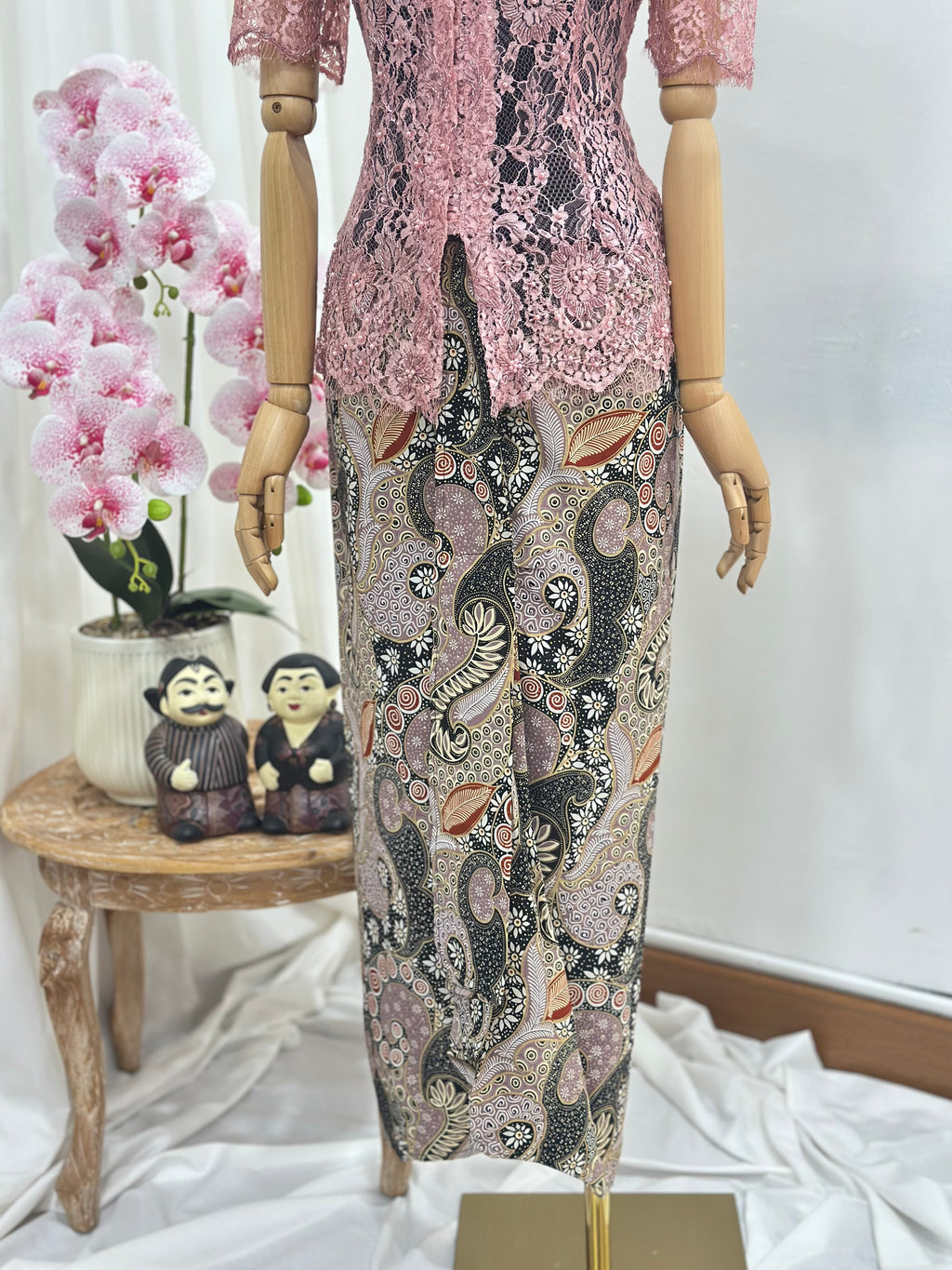 Drapery batik Skirt [Instant Wrap Skirt]