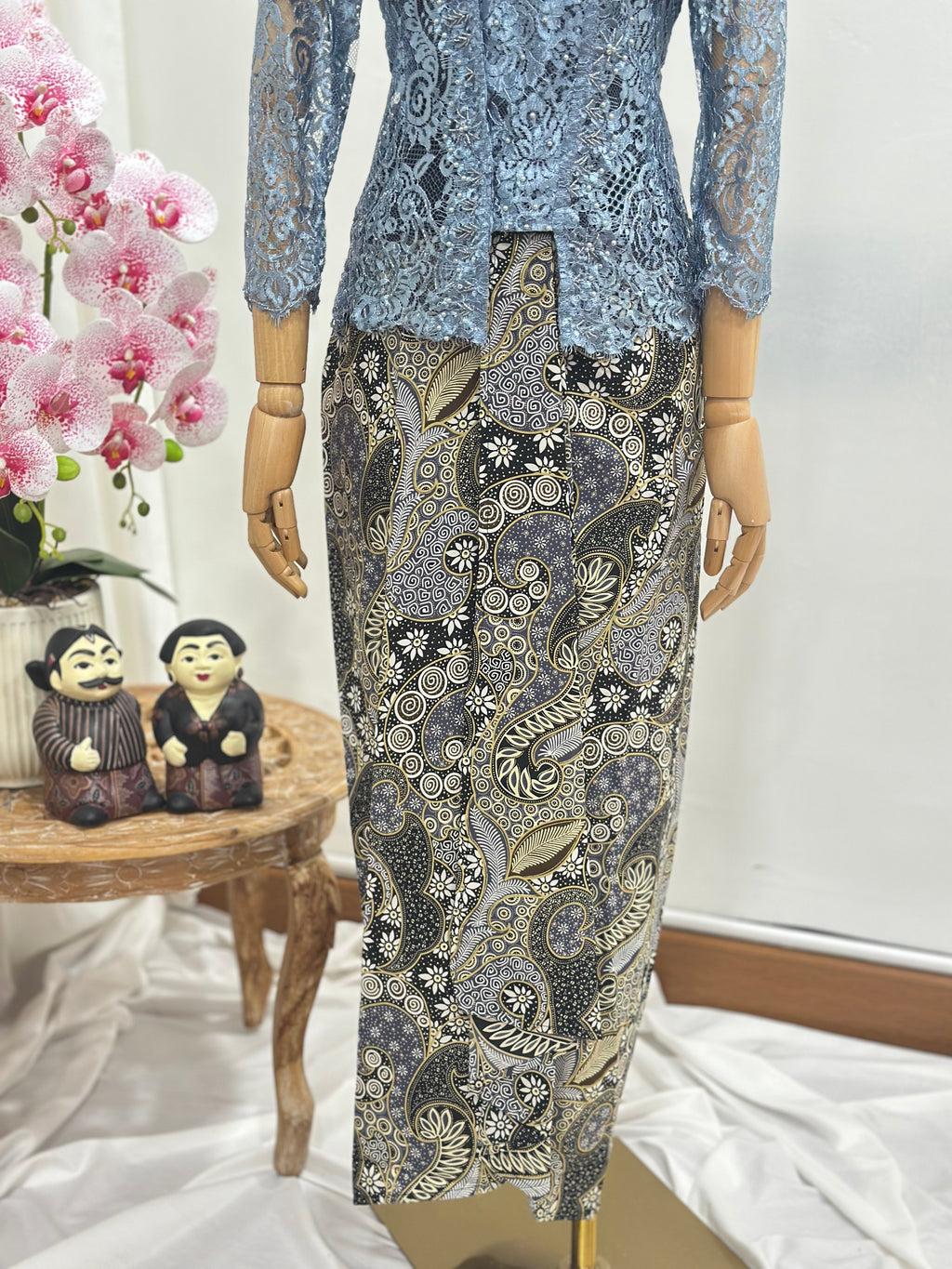 Drapery batik Skirt [Instant Wrap Skirt]
