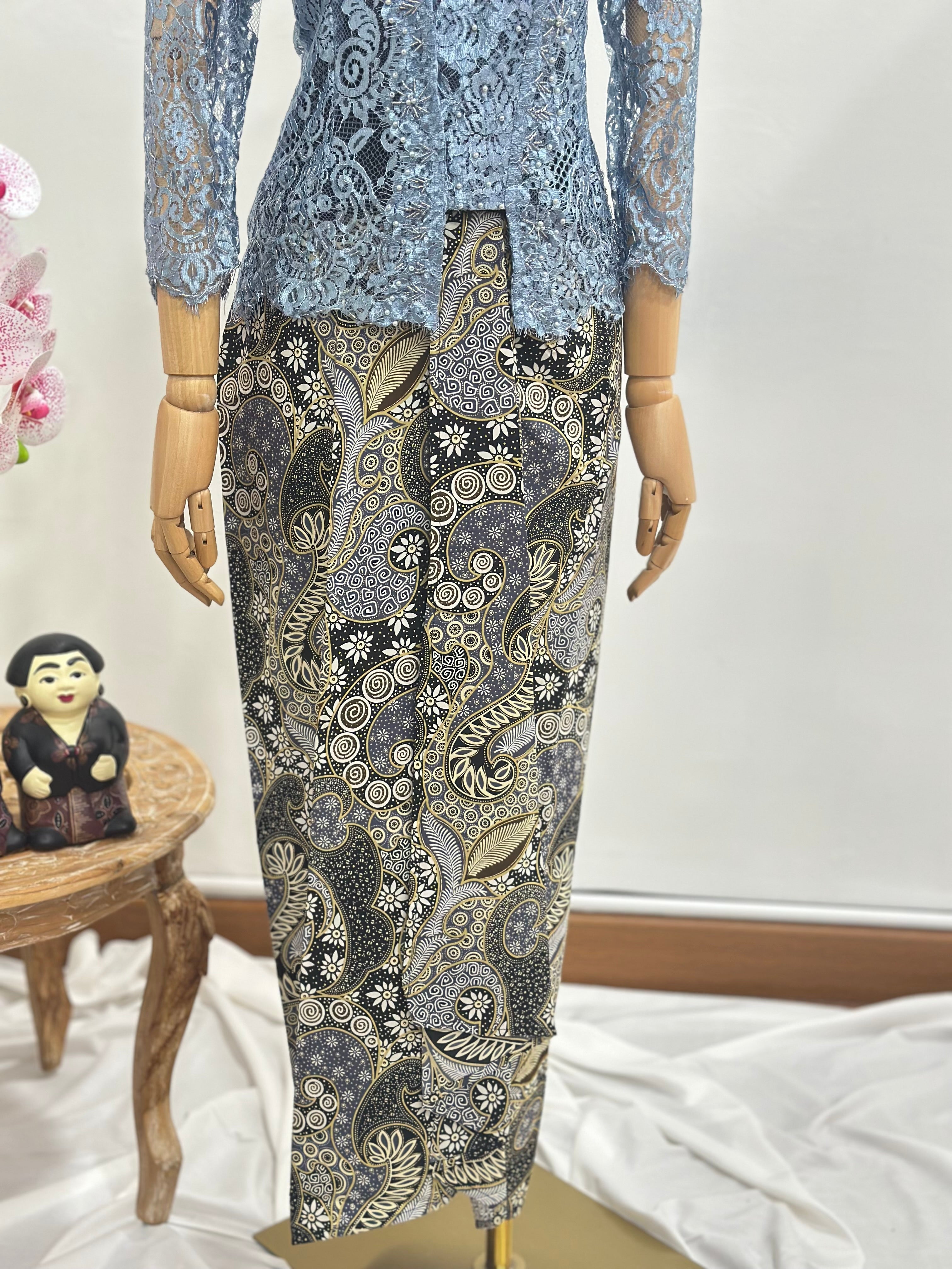 Drapery batik Skirt [Instant Wrap Skirt]