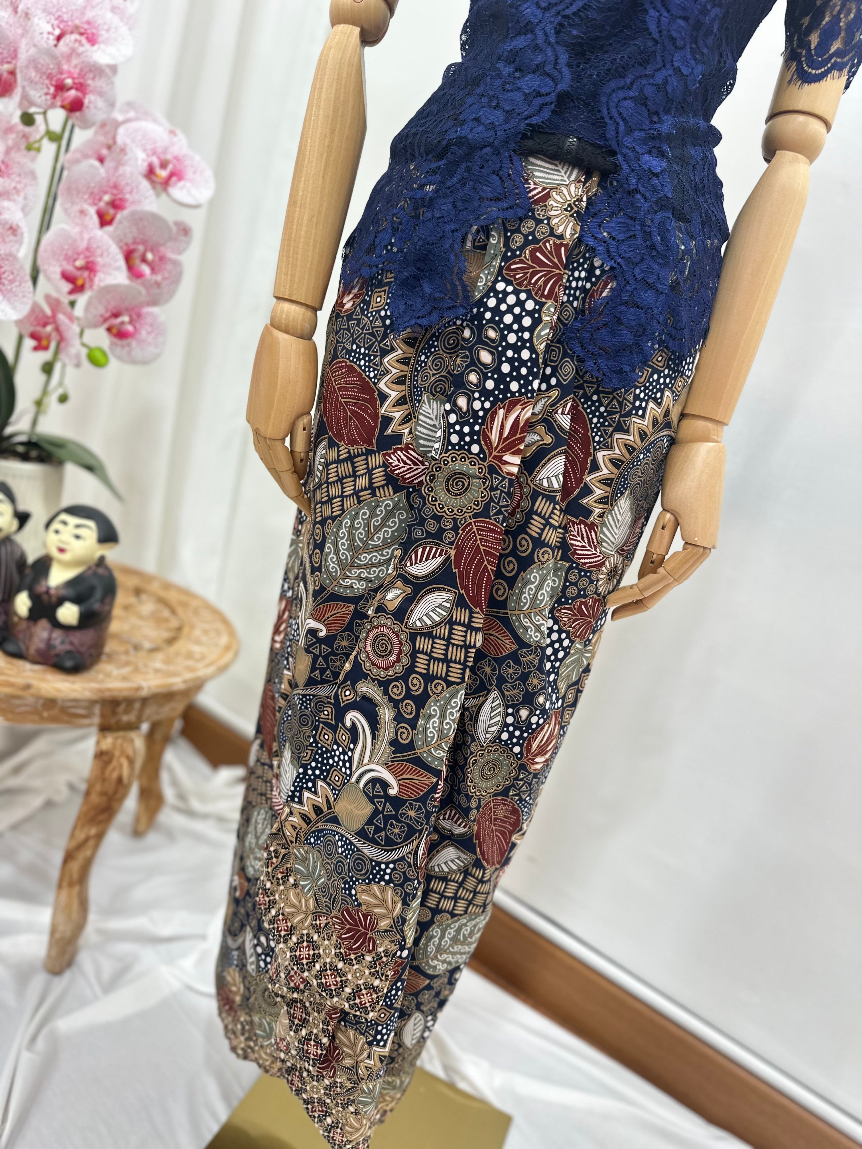 Drapery batik Skirt [Instant Wrap Skirt]