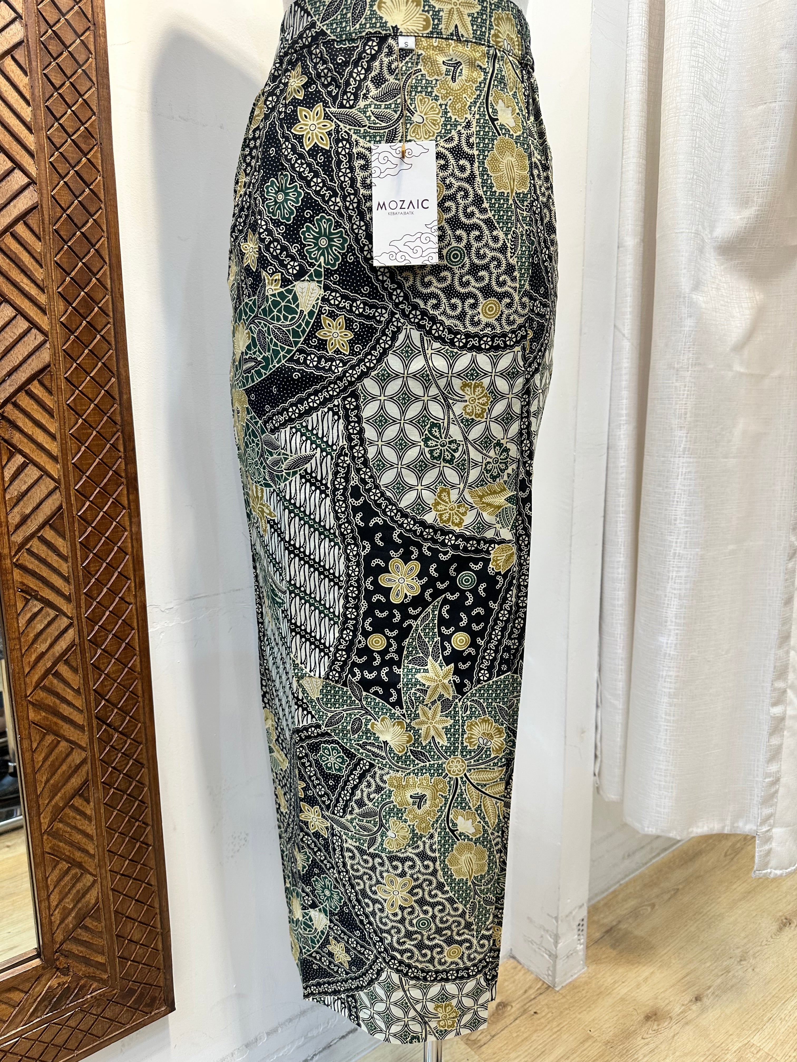 Overlap Sarong Skirt Cotton