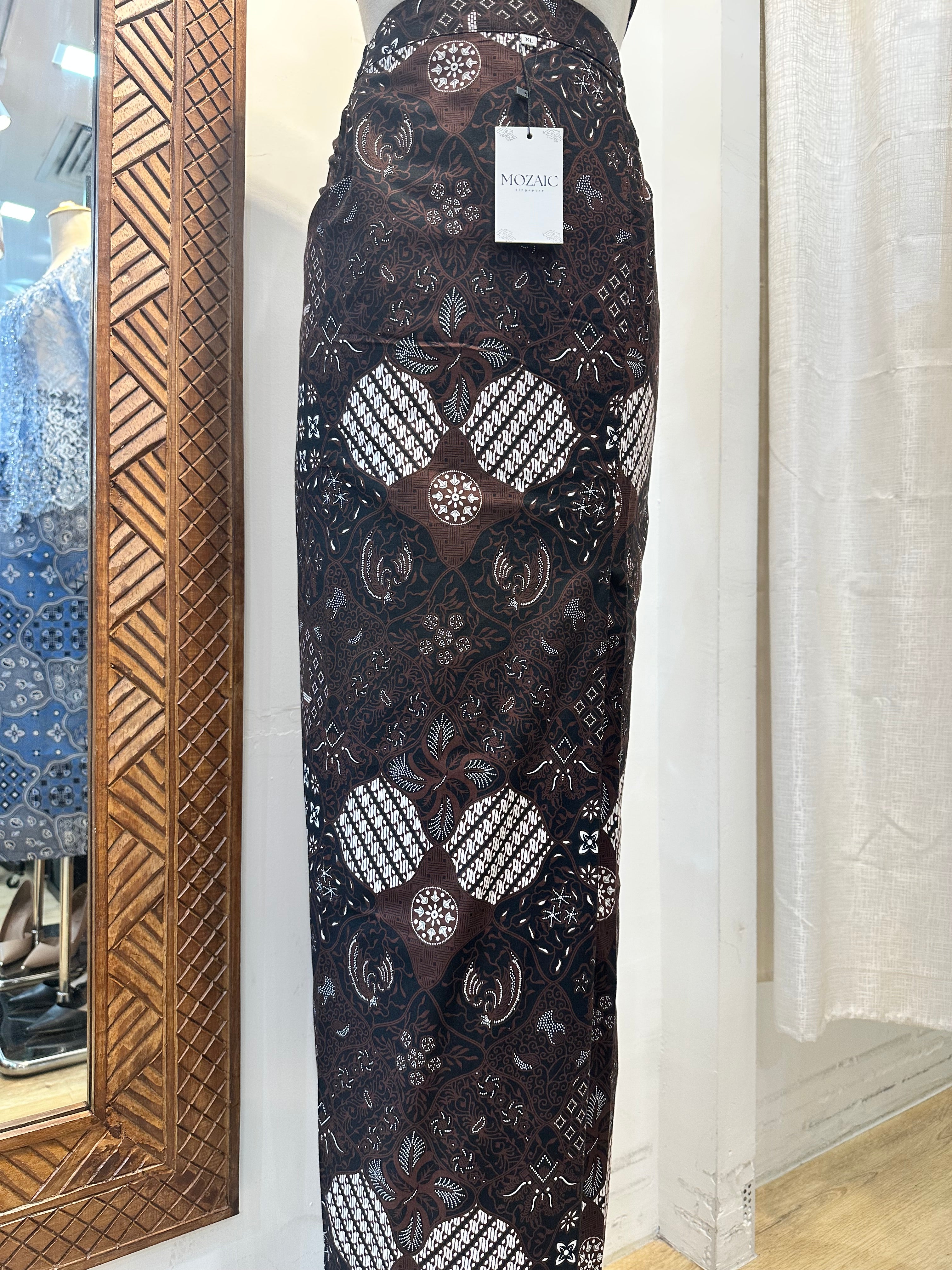 Overlap Sarong Skirt Cotton
