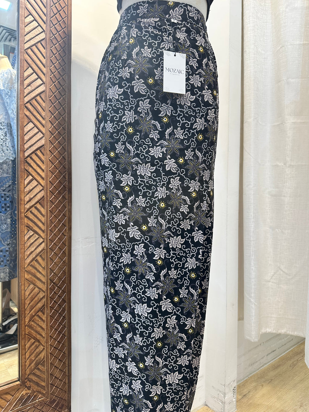 Overlap Sarong Skirt Cotton