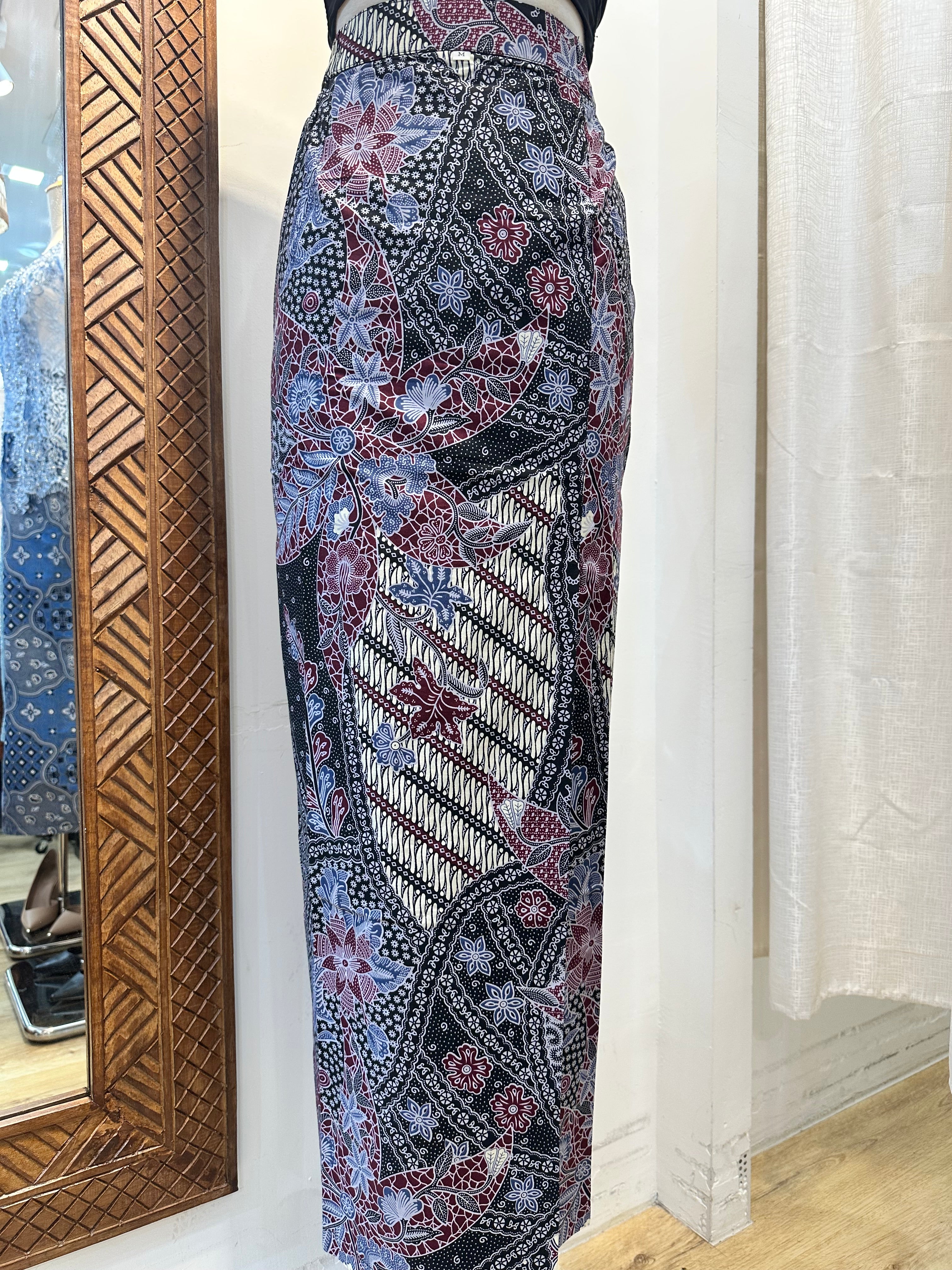 Overlap Sarong Skirt Cotton