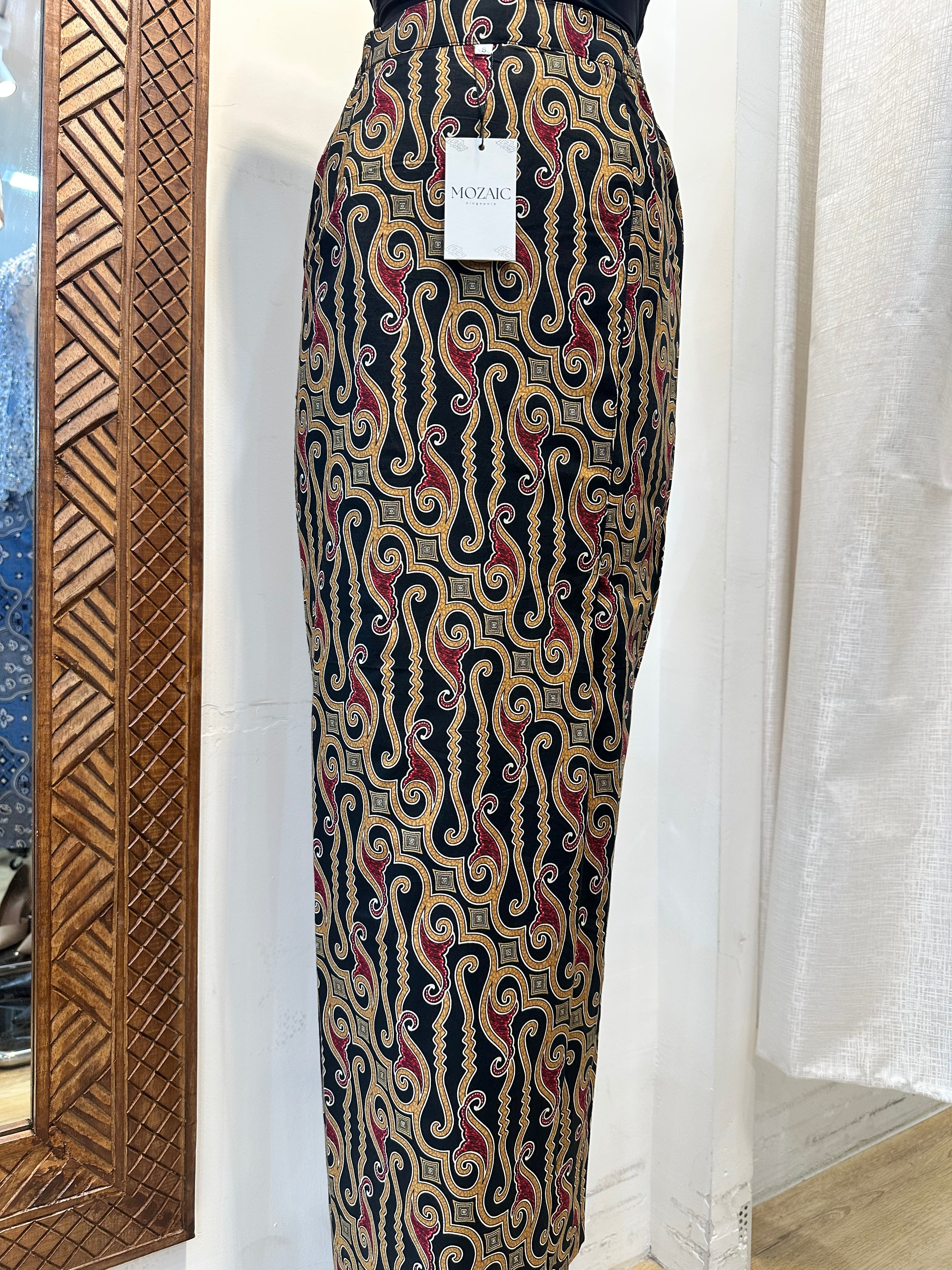 Overlap Sarong Skirt Cotton