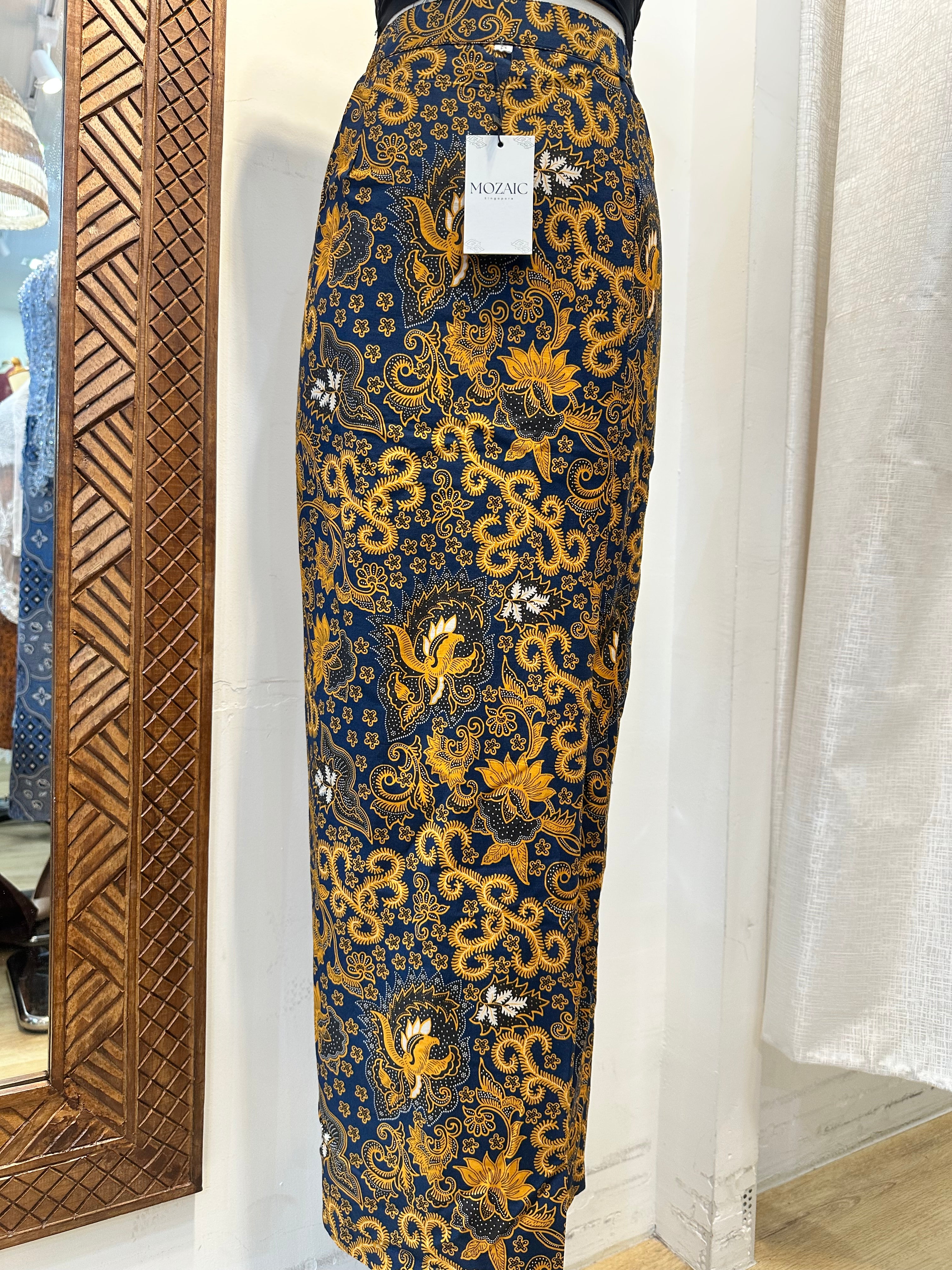 Overlap Sarong Skirt Cotton