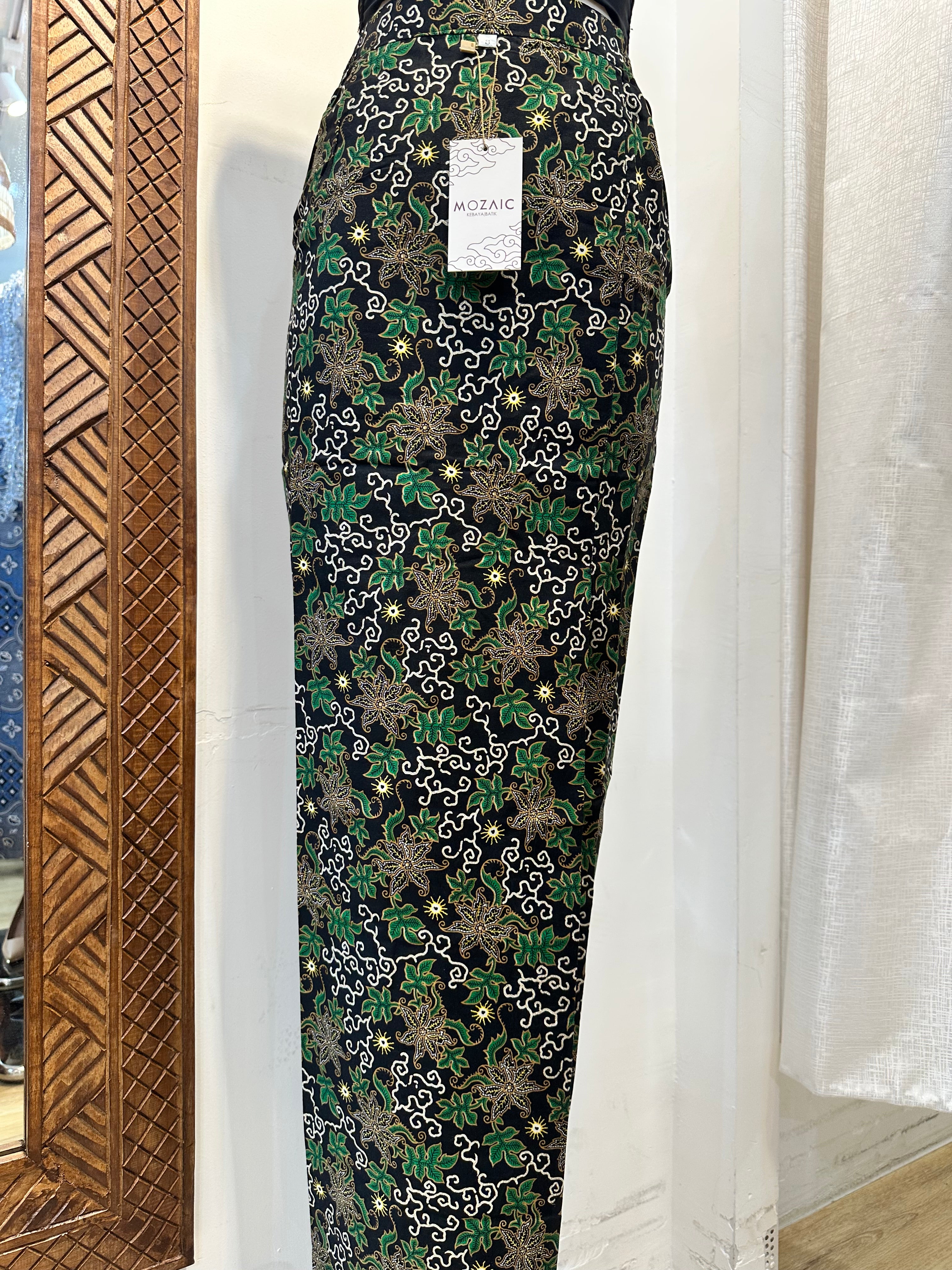 Overlap Sarong Skirt Cotton