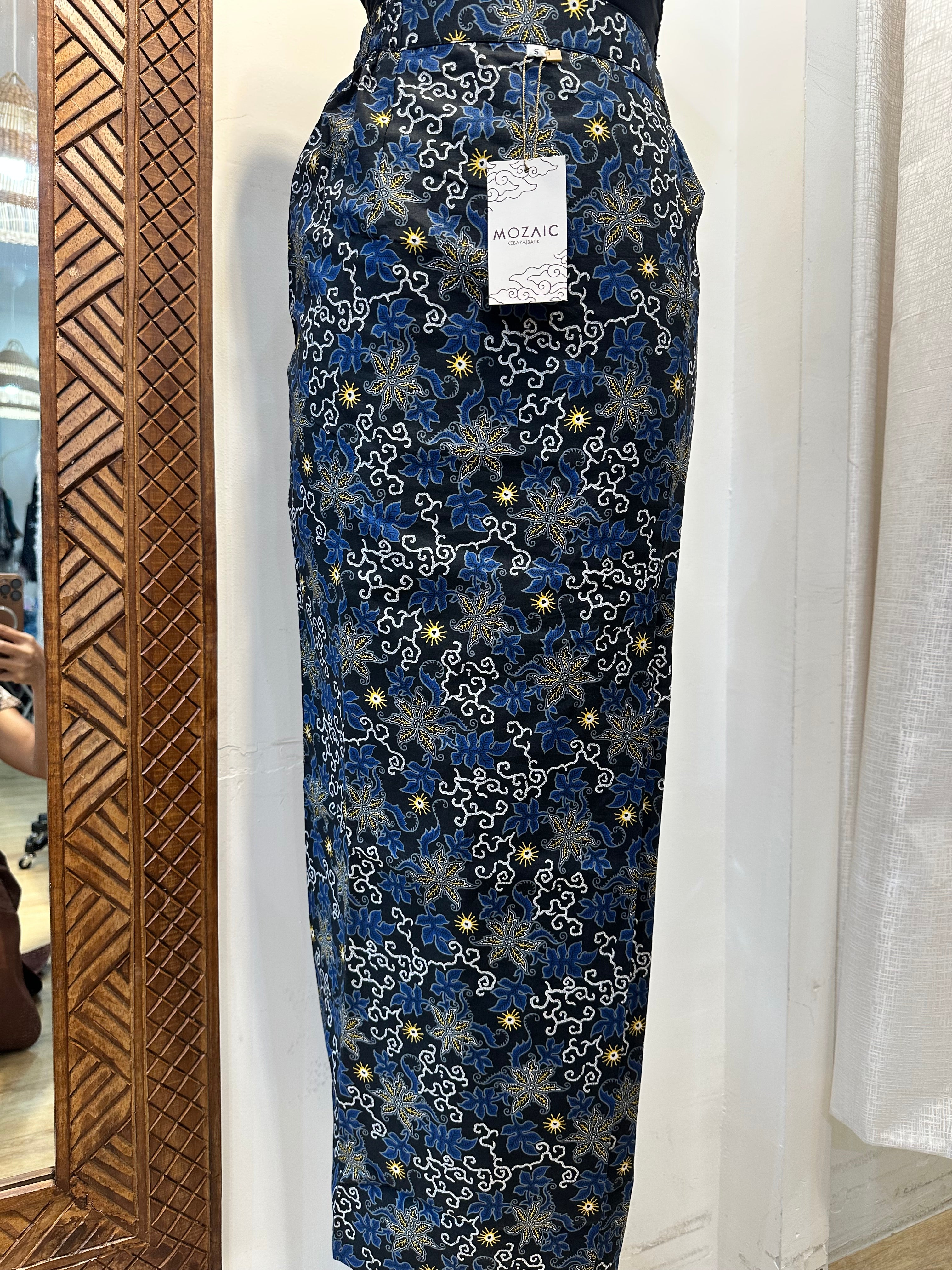 Overlap Sarong Skirt Cotton