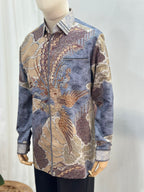 Mens Premium Batik Shirt-Exclusive Sultan series Mozaicsg