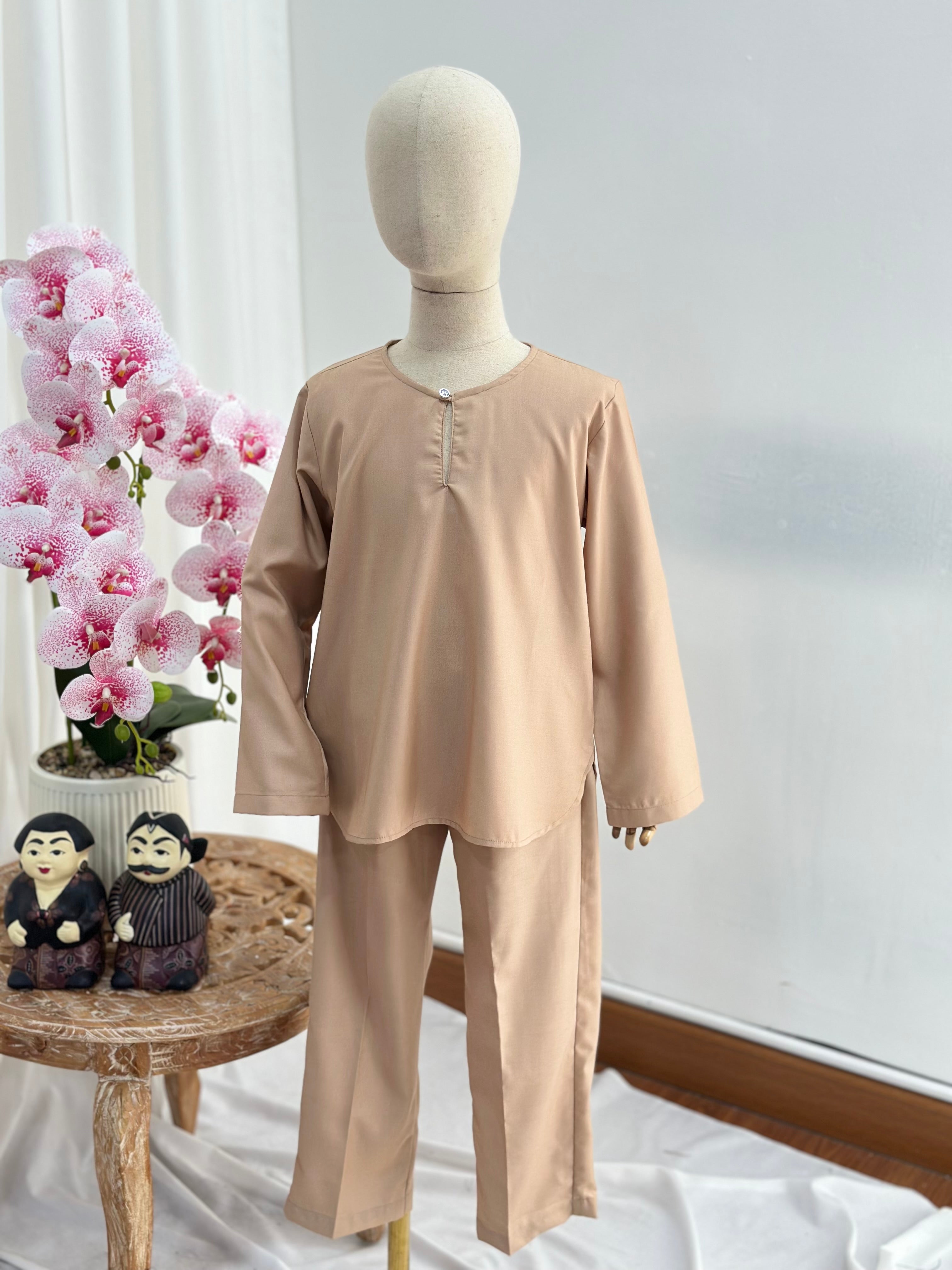 Kids Kurta Plain Set[Boys]