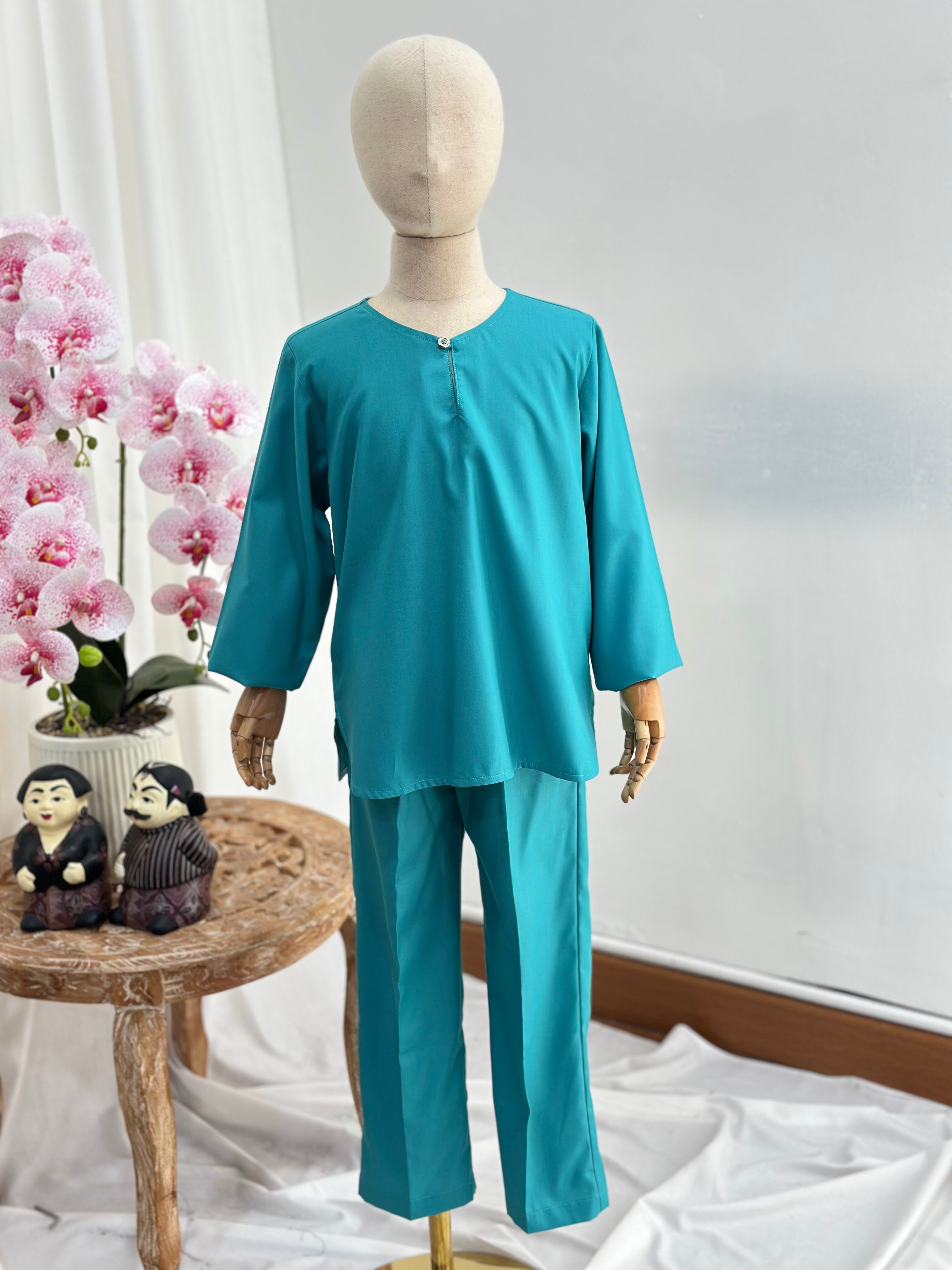 Kids Kurta Plain Set[Boys]