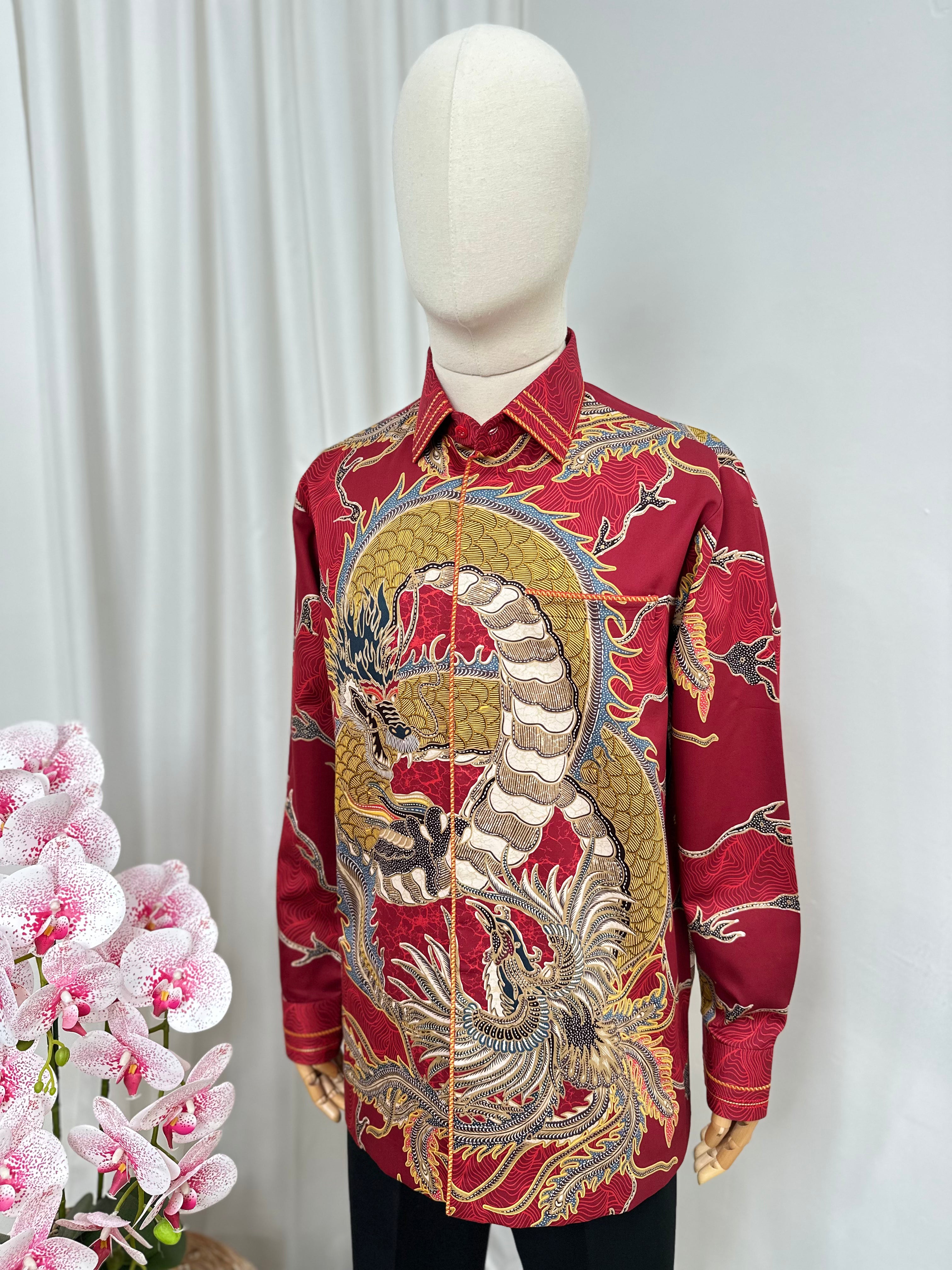 Mens Premium Batik Shirt-Exclusive Sultan series Mozaicsg