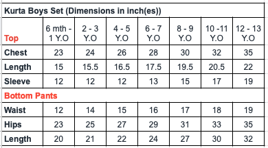Batik Set Kurta kids