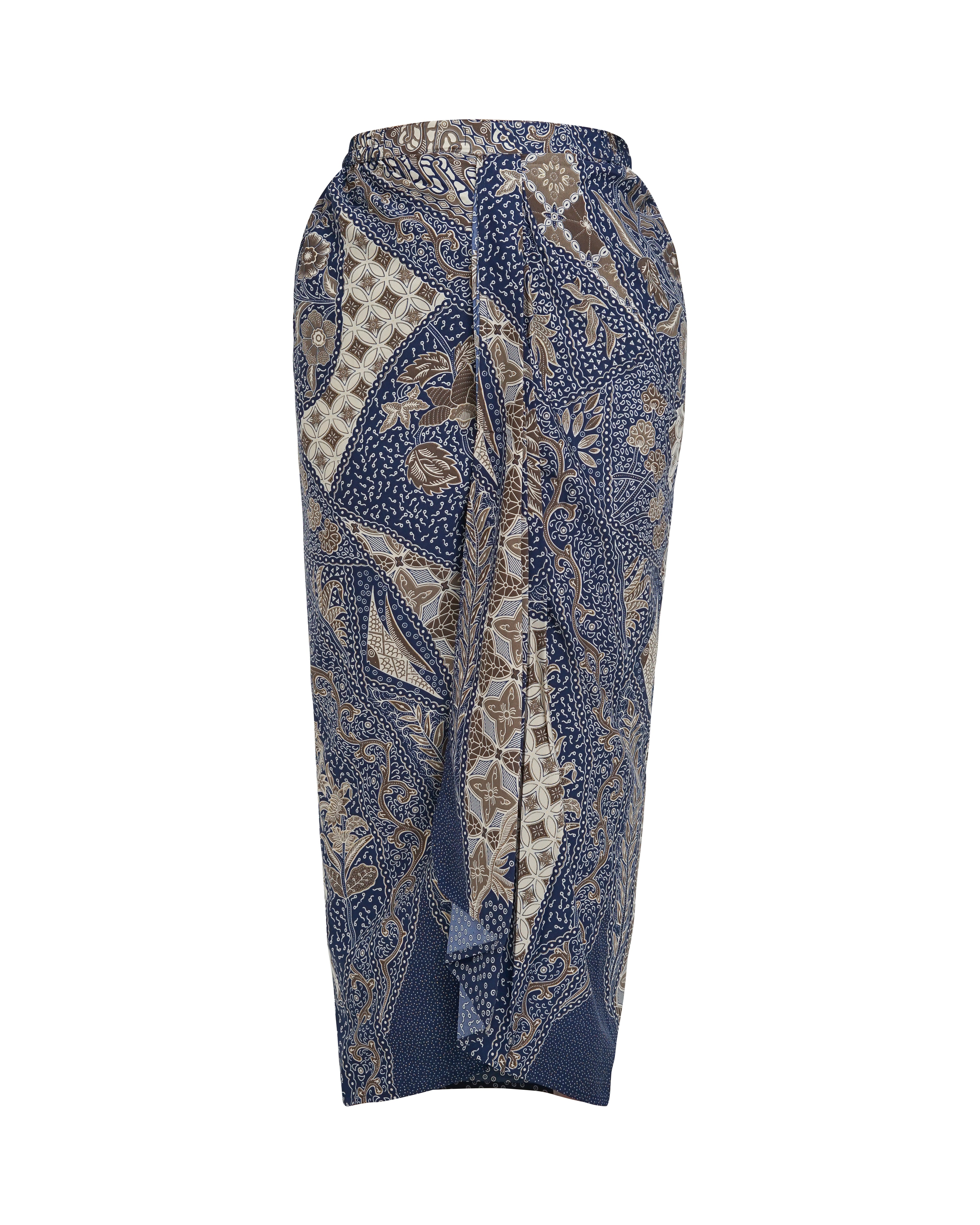 Drapery batik Skirt [Instant Wrap Skirt]