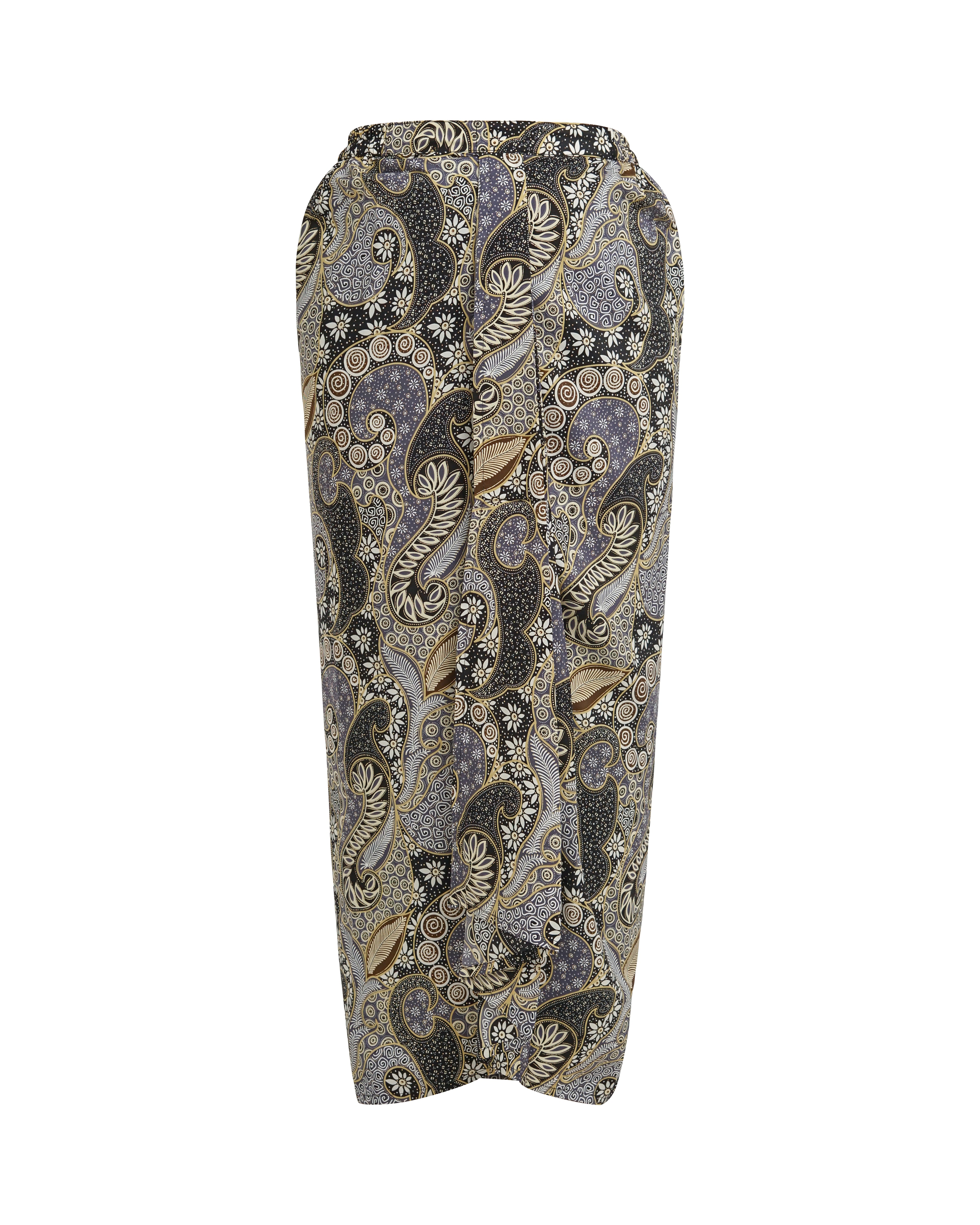 Drapery batik Skirt [Instant Wrap Skirt]