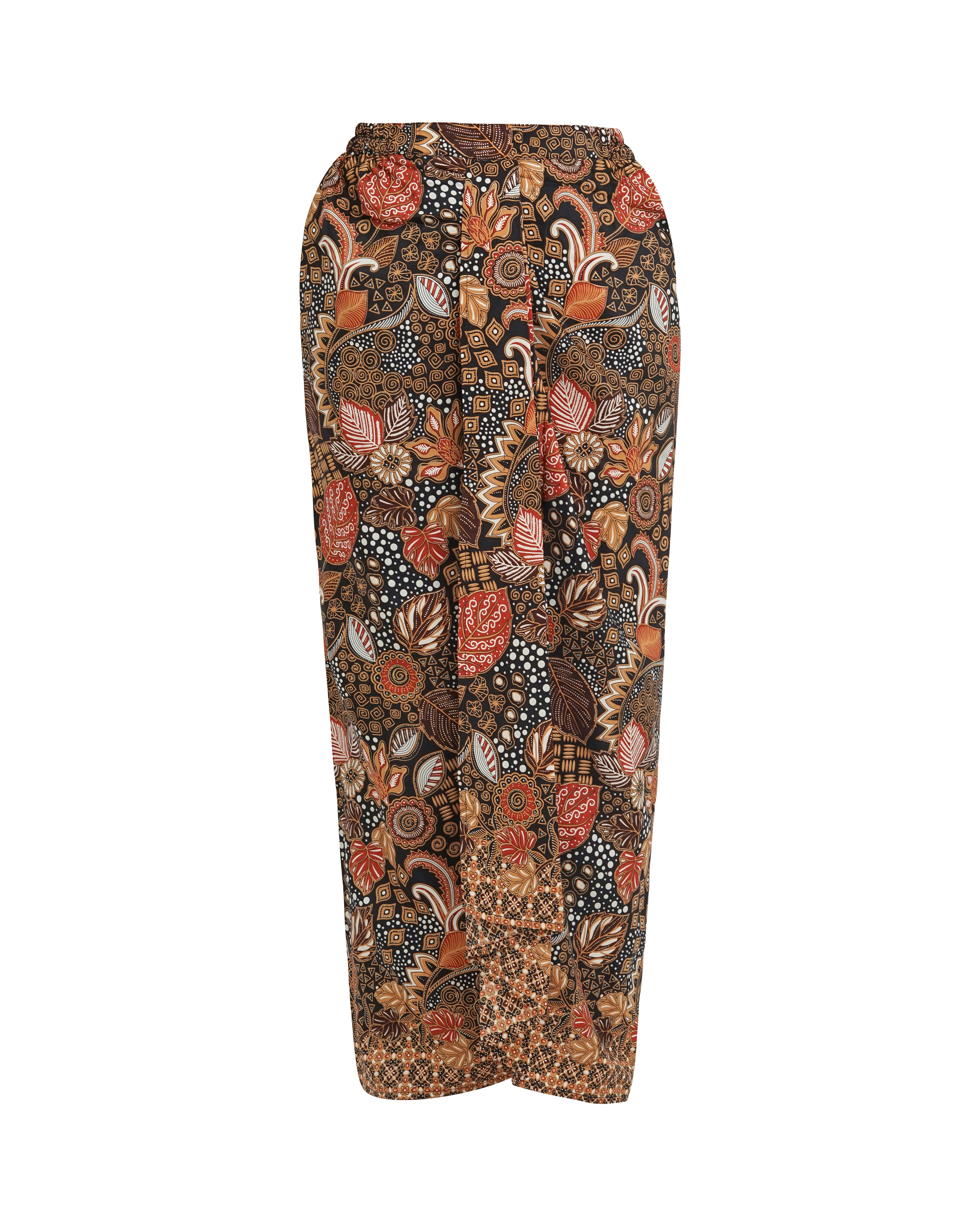 Drapery batik Skirt [Instant Wrap Skirt]