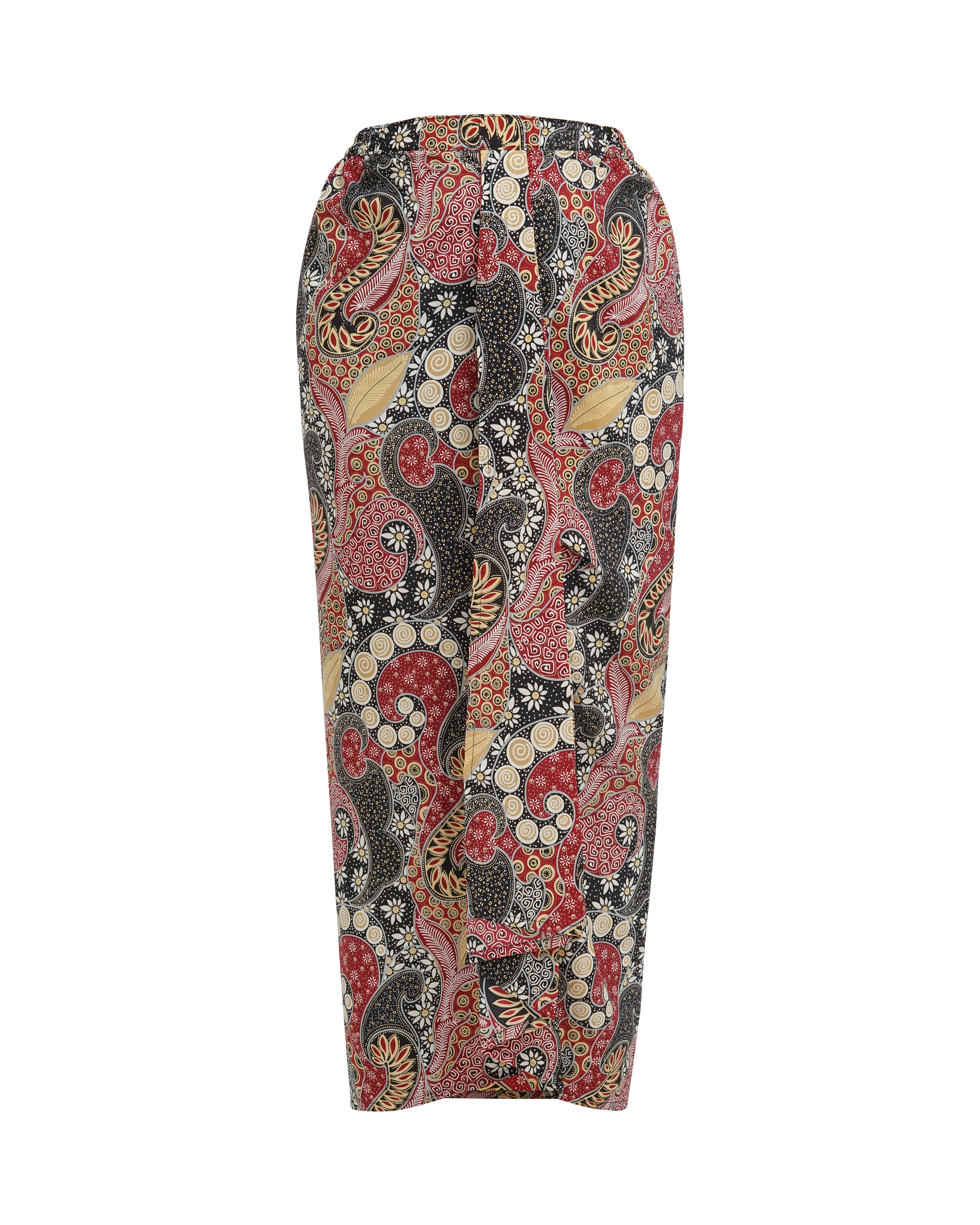 Drapery batik Skirt [Instant Wrap Skirt]