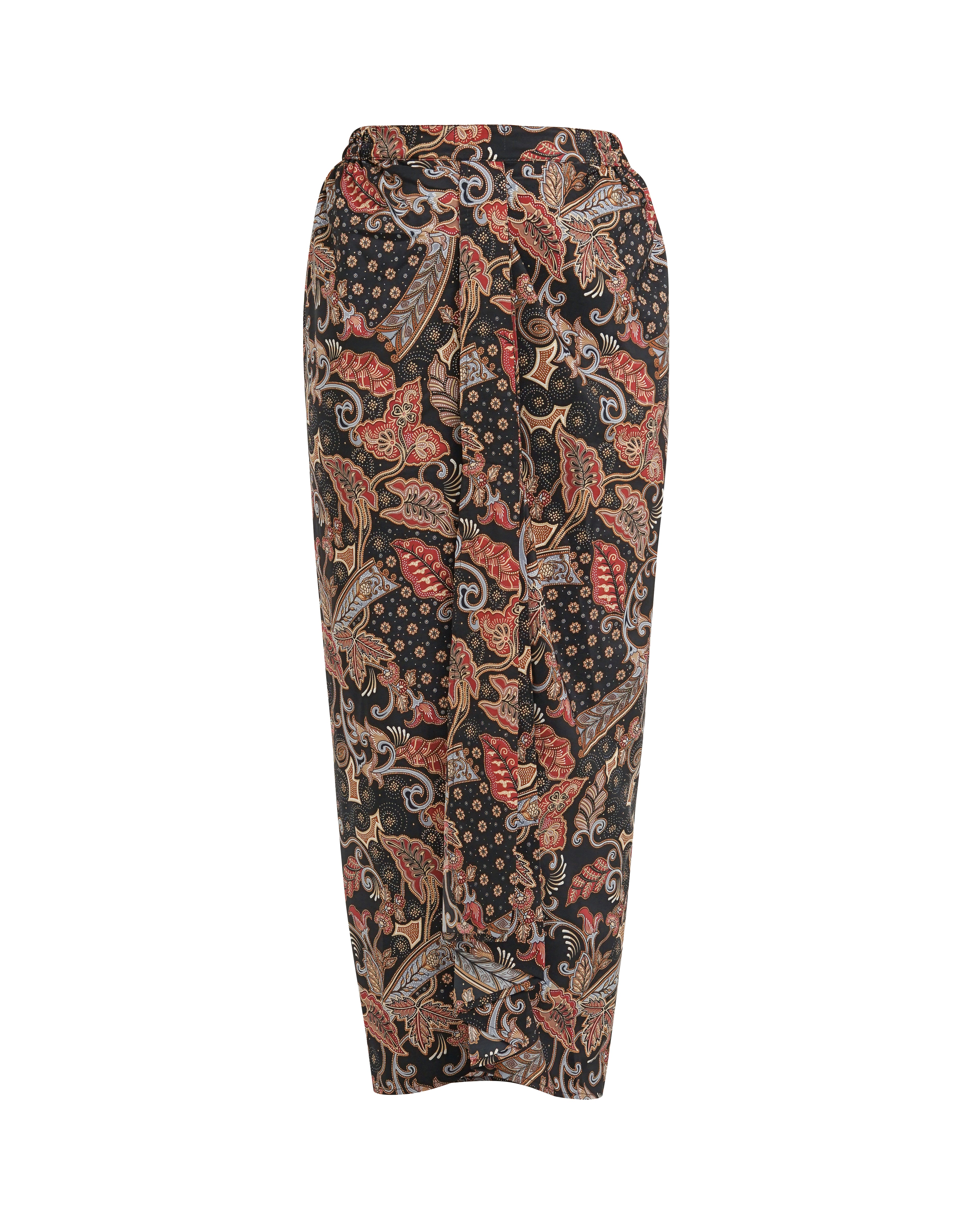 Drapery batik Skirt [Instant Wrap Skirt]