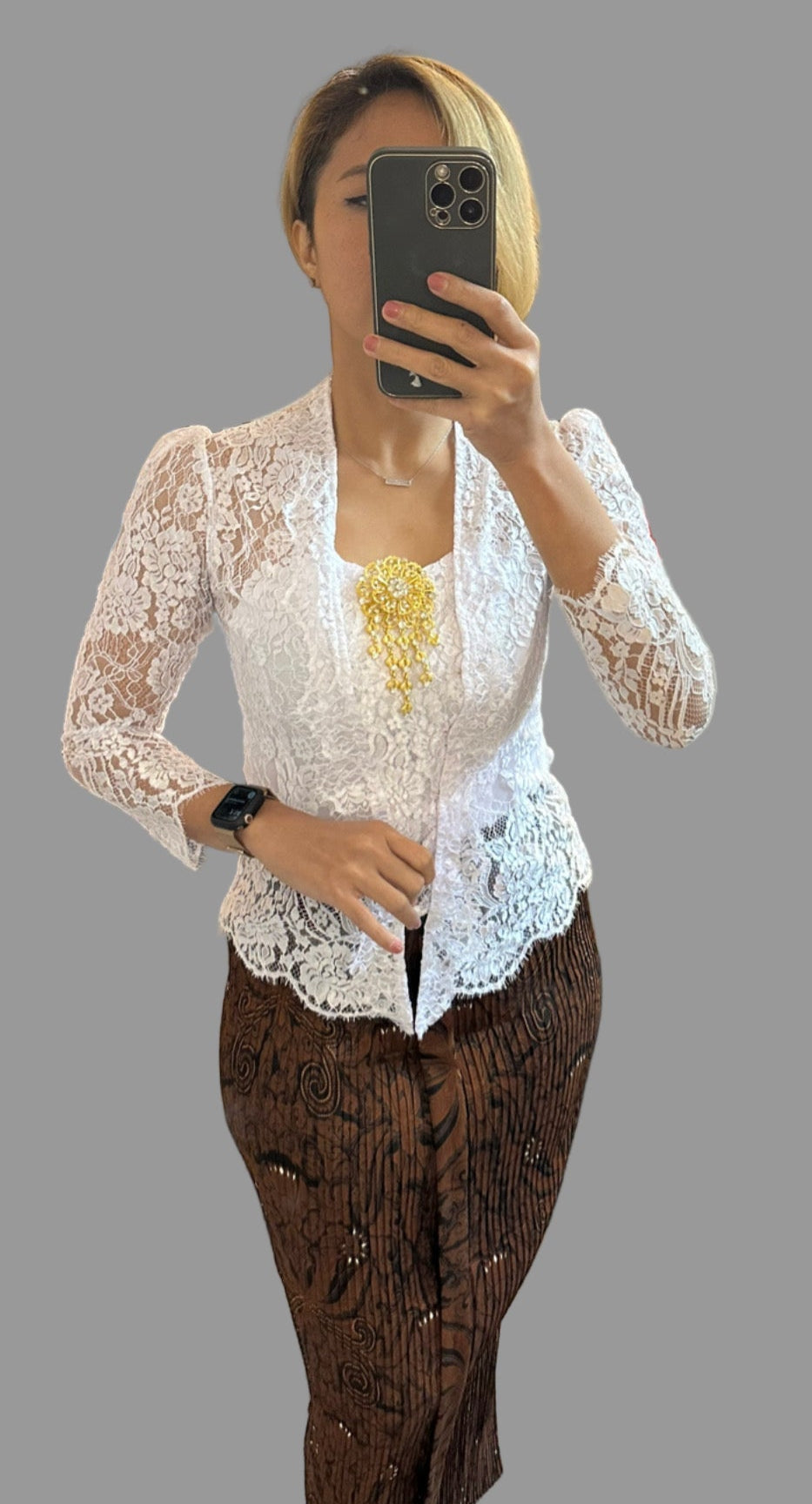 *Accessories and Sarong/Skirt sold separately.

*Product colour may slightly vary due to photographic lighting sources or your mointor setting. The actual size may vary as many of the products we produce are hand made. Please allow (0.05 to 0.1 inches) size variance.
