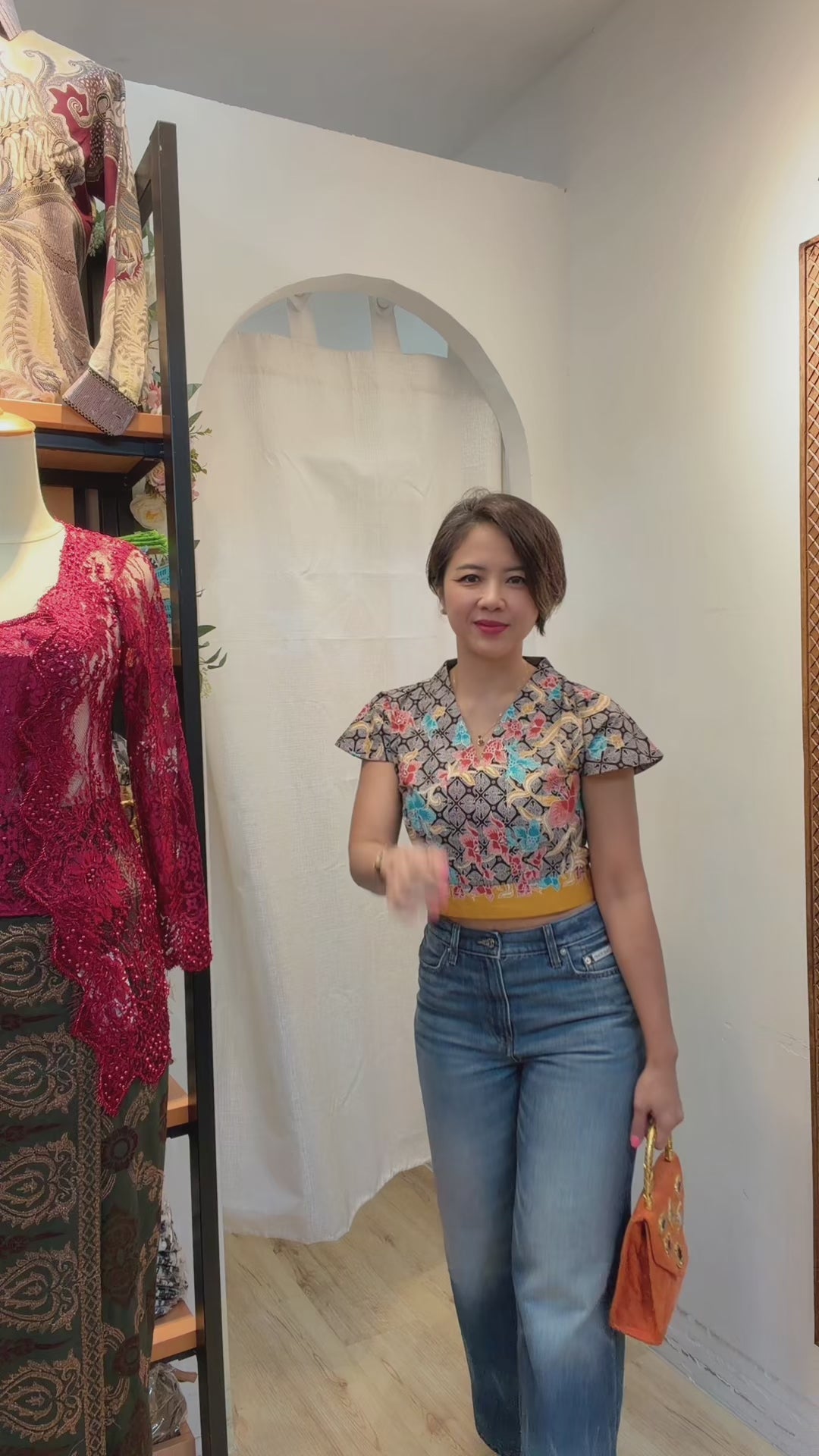 Batik Crop Top