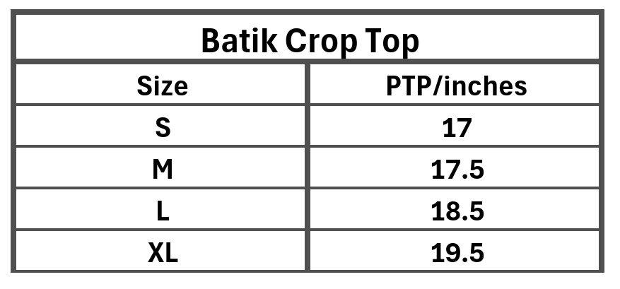 Batik Crop Top
