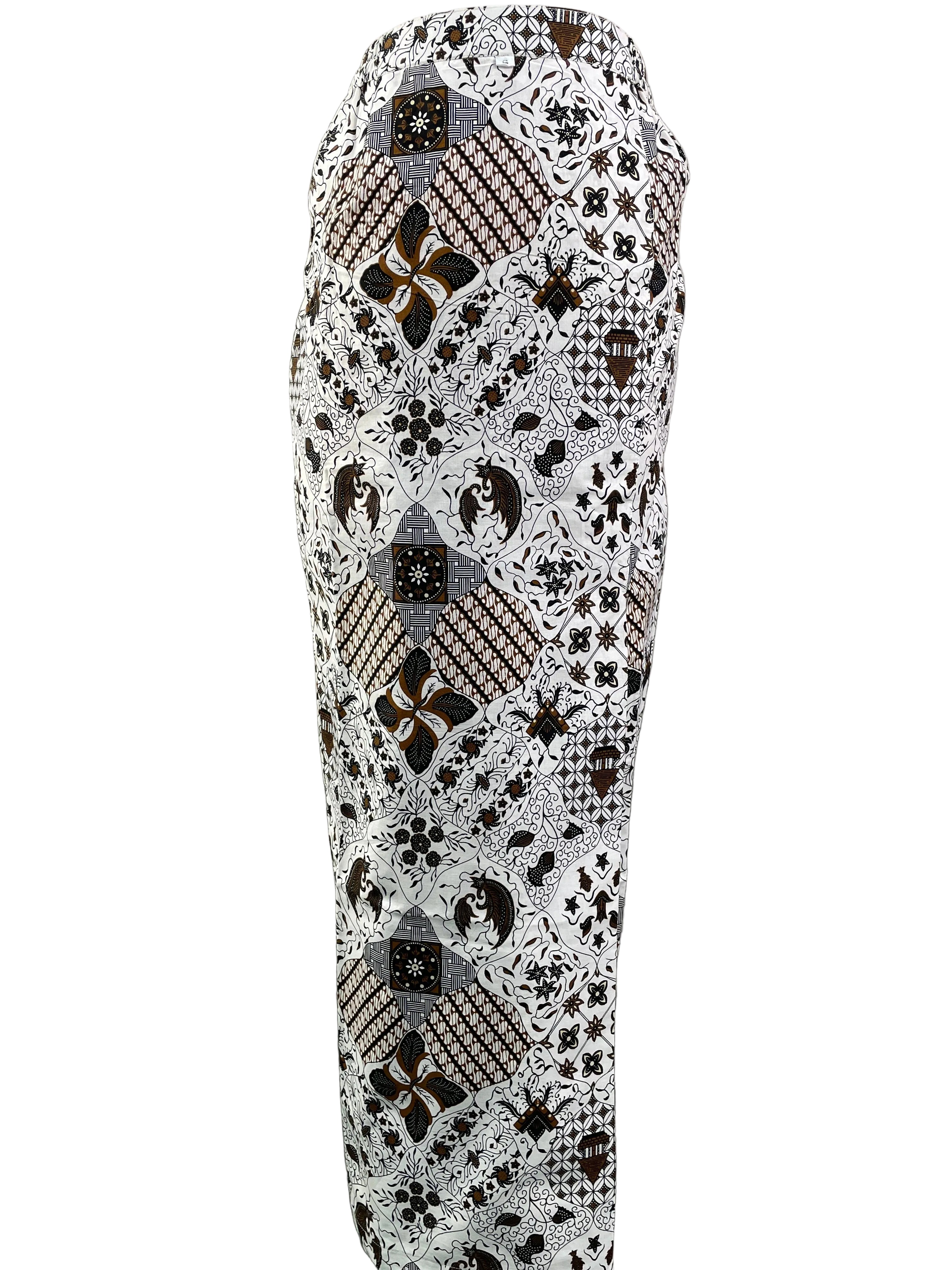 Overlap Sarong Skirt Cotton