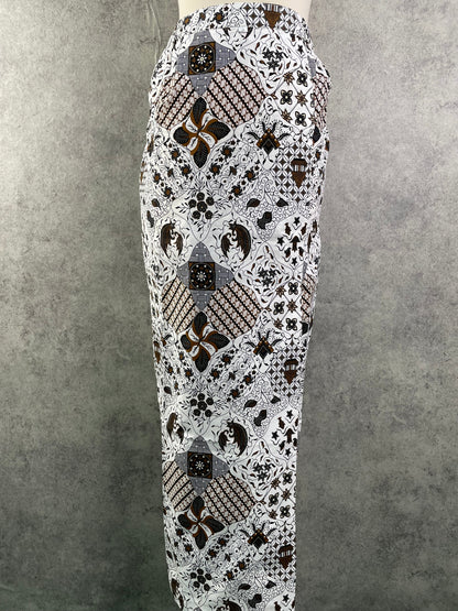 Cotton Overlap Sarong Skirt
