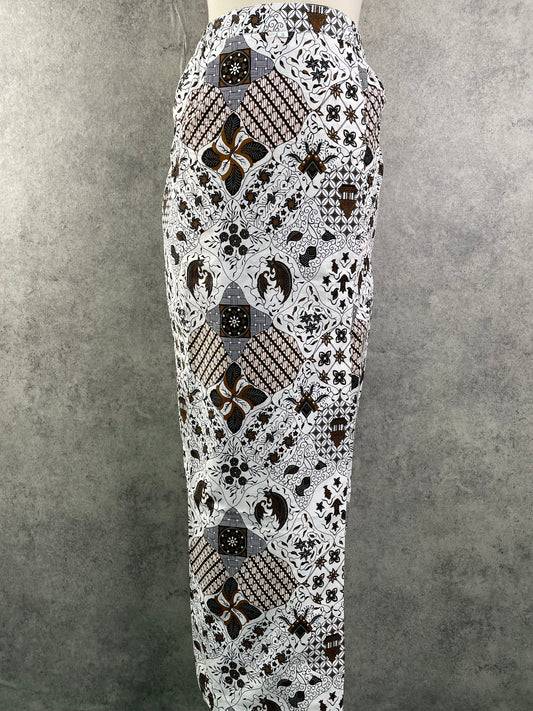 Cotton Overlap Sarong Skirt