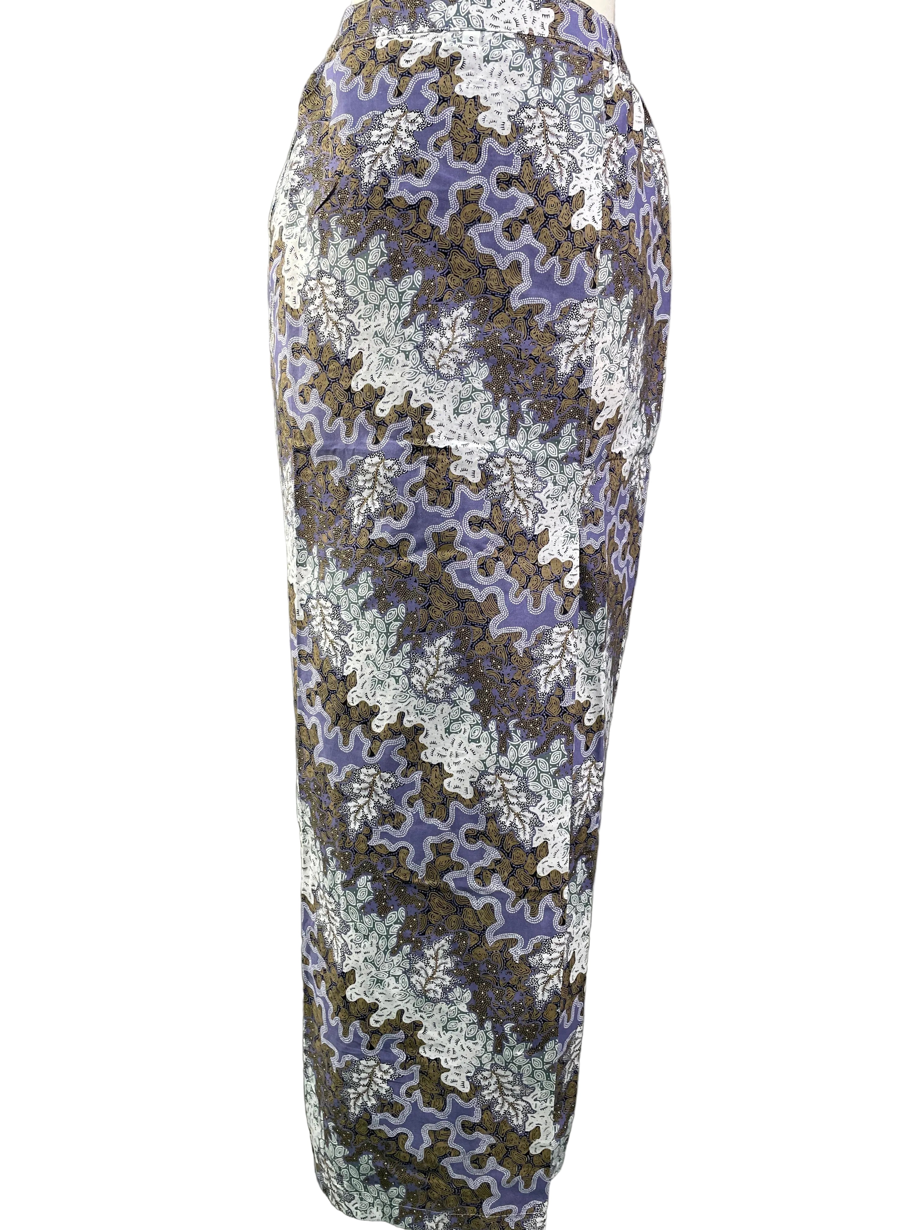 Overlap Sarong Skirt Cotton