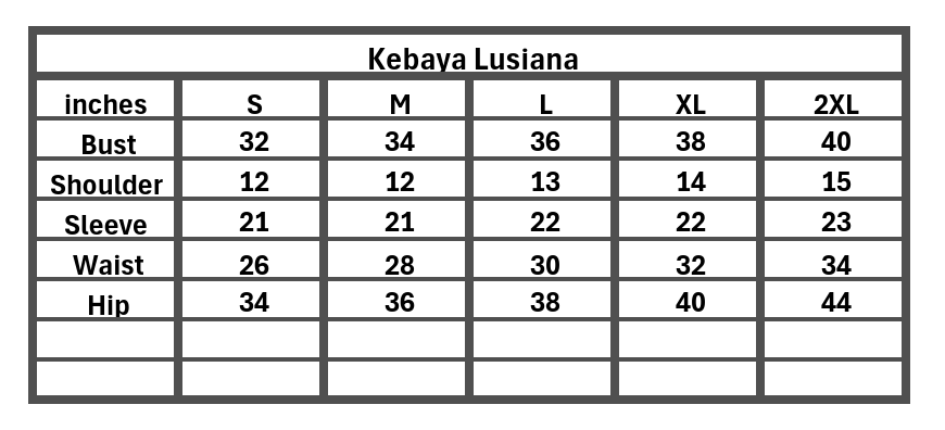 Kebaya Lusiana