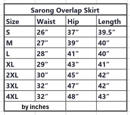 Overlap Sarong Batik Satin