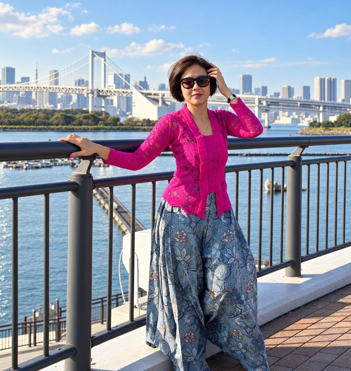 Plus Size Lubna Batik Pants