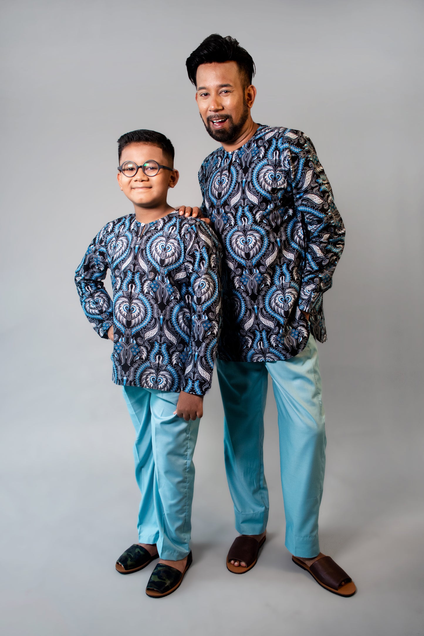 Kids Kurta Batik Pants Set[Boys]