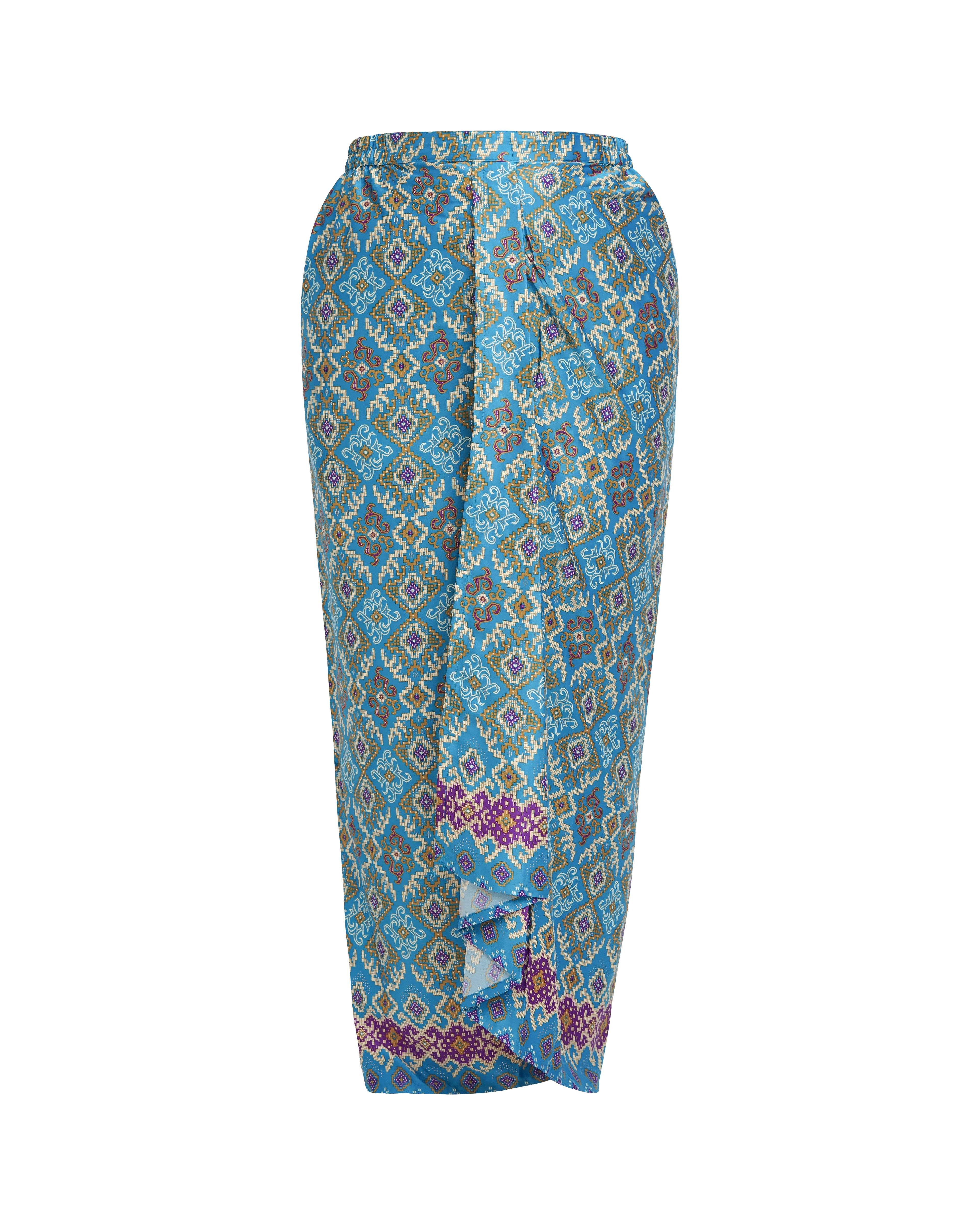Drapery batik Skirt [Instant Wrap Skirt]