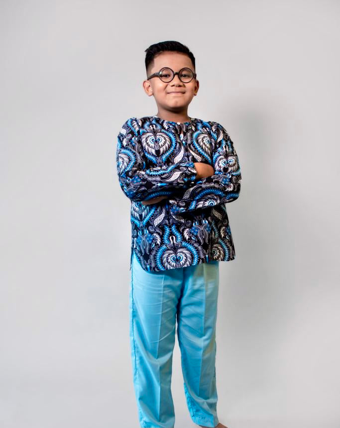 Kids Kurta Batik Pants Set[Boys]